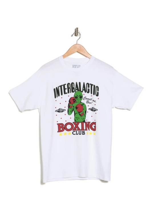 Intergalactic Boxing Club Cotton Graphic T-Shirt