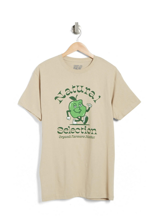 Natural Selection Cotton Graphic T-Shirt